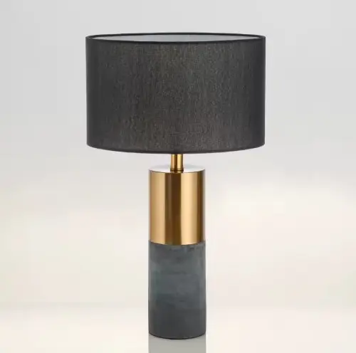 Lampara de mesa - Base Marmol Oscuro (380x650)