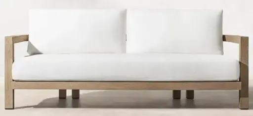 [SO4038TW/Portofino/double-sofa/Teak wood: TW002/Fabric color: R3786-006] Modelo CREA - Sofa doble (W180xD79xH59)