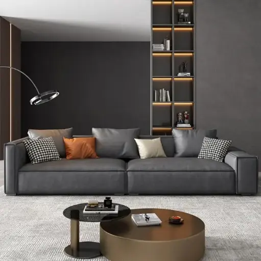 [NS201/shape:Sponge /Frame: solid wood/Fabric: Technology cloth"] Sofa doble - modelo REFUGIO (2200x1000x680)